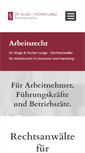 Mobile Screenshot of kluge-recht.de